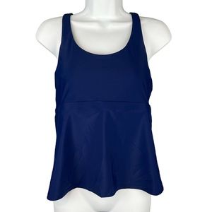 Title Nine - Real Deal Blue Tankini Swim Top Size Medium